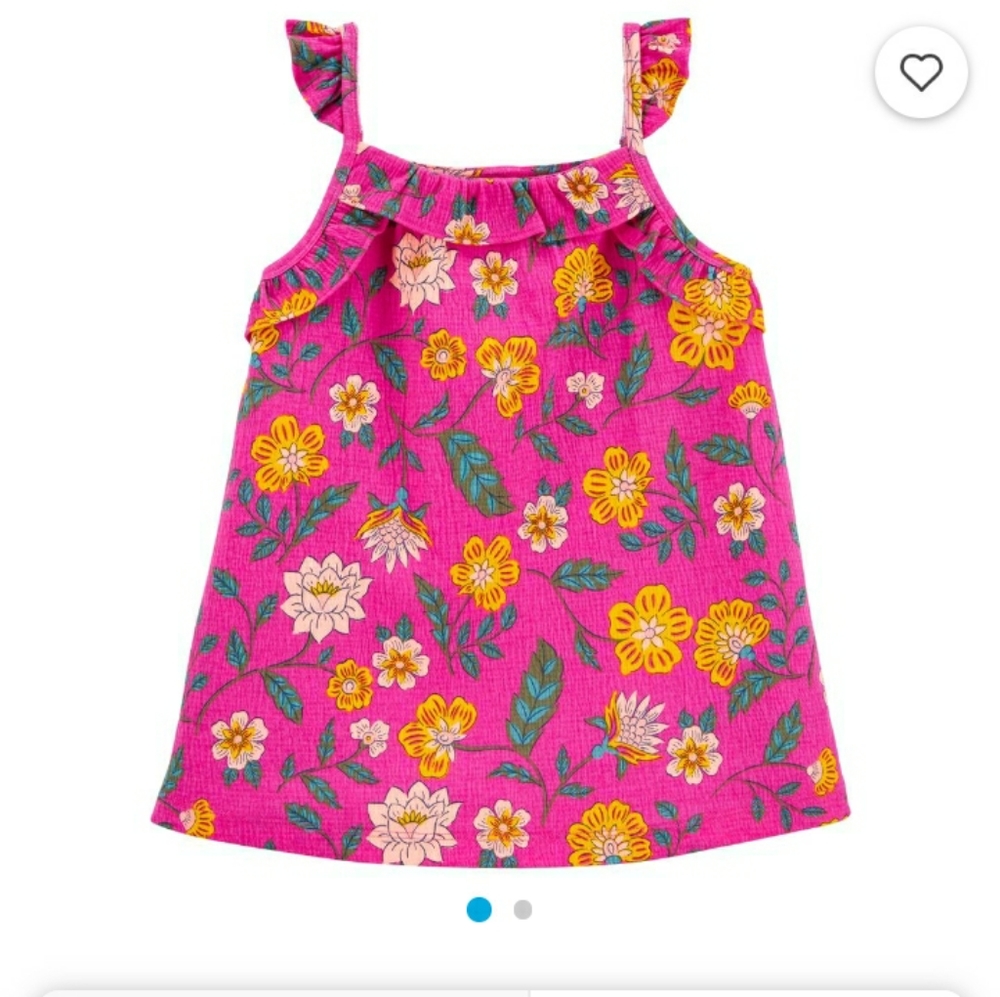 Floral/ruffle Crinkle Jersey Set